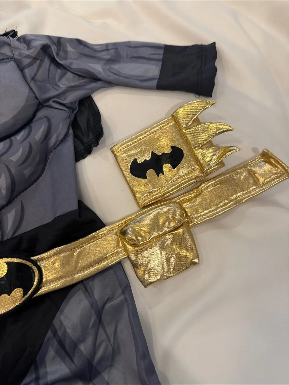 Batman costume with accessories 6 mo size